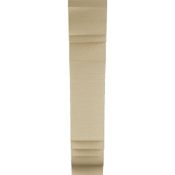 Ekena Millwork - BKTUR055X20X28IMP01RCPR - Timberthane Faux Wood Imperial Style Bracket, Traditional Ends, 5 1/2"W x 20"D x 28"H, Primed Tan