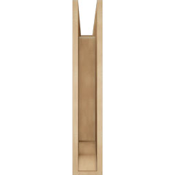 Ekena Millwork - BKTUR055X20X32IMP01RCPR - Timberthane Faux Wood Imperial Style Bracket, Traditional Ends, 5 1/2"W x 20"D x 32"H, Primed Tan