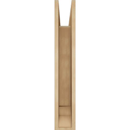Ekena Millwork - BKTUR055X22X34IMP01RCPR - Timberthane Faux Wood Imperial Style Bracket, Traditional Ends, 5 1/2"W x 22"D x 34"H, Primed Tan