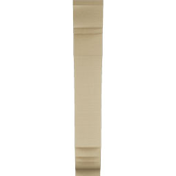 Ekena Millwork - BKTUR055X24X36IMP01RCPR - Timberthane Faux Wood Imperial Style Bracket, Traditional Ends, 5 1/2"W x 24"D x 36"H, Primed Tan
