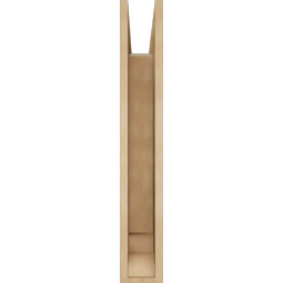 Ekena Millwork - BKTUR055X24X36IMP01RCPR - Timberthane Faux Wood Imperial Style Bracket, Traditional Ends, 5 1/2"W x 24"D x 36"H, Primed Tan
