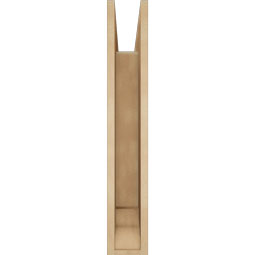 Ekena Millwork - BKTUR055X26X34IMP01RCPR - Timberthane Faux Wood Imperial Style Bracket, Traditional Ends, 5 1/2"W x 26"D x 34"H, Primed Tan