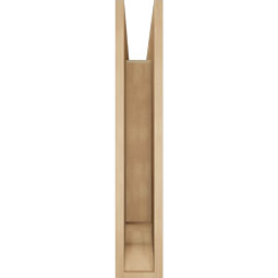 Ekena Millwork - BKTUR055X28X32IMP01RCPR - Timberthane Faux Wood Imperial Style Bracket, Traditional Ends, 5 1/2"W x 28"D x 32"H, Primed Tan