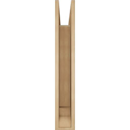 Ekena Millwork - BKTUR055X28X36IMP01RCPR - Timberthane Faux Wood Imperial Style Bracket, Traditional Ends, 5 1/2"W x 28"D x 36"H, Primed Tan