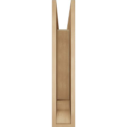 Ekena Millwork - BKTUR055X30X30IMP01RCPR - Timberthane Faux Wood Imperial Style Bracket, Traditional Ends, 5 1/2"W x 30"D x 30"H, Primed Tan