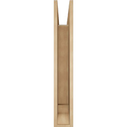 Ekena Millwork - BKTUR055X30X36IMP01RCPR - Timberthane Faux Wood Imperial Style Bracket, Traditional Ends, 5 1/2"W x 30"D x 36"H, Primed Tan