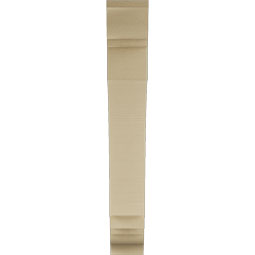 Ekena Millwork - BKTUR055X30X38IMP01RCPR - Timberthane Faux Wood Imperial Style Bracket, Traditional Ends, 5 1/2"W x 30"D x 38"H, Primed Tan