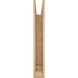 Ekena Millwork - BKTUR055X30X38IMP01RCPR - Timberthane Faux Wood Imperial Style Bracket, Traditional Ends, 5 1/2"W x 30"D x 38"H, Primed Tan