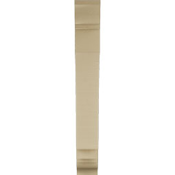 Ekena Millwork - BKTUR055X30X42IMP01RCPR - Timberthane Faux Wood Imperial Style Bracket, Traditional Ends, 5 1/2"W x 30"D x 42"H, Primed Tan
