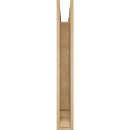 Ekena Millwork - BKTUR055X30X42IMP01RCPR - Timberthane Faux Wood Imperial Style Bracket, Traditional Ends, 5 1/2"W x 30"D x 42"H, Primed Tan