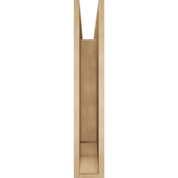 Ekena Millwork - BKTUR055X32X32IMP01RCPR - Timberthane Faux Wood Imperial Style Bracket, Traditional Ends, 5 1/2"W x 32"D x 32"H, Primed Tan