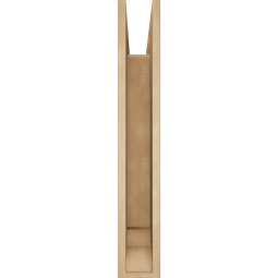Ekena Millwork - BKTUR055X32X36IMP01RCPR - Timberthane Faux Wood Imperial Style Bracket, Traditional Ends, 5 1/2"W x 32"D x 36"H, Primed Tan