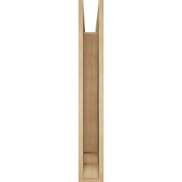 Ekena Millwork - BKTUR055X32X40IMP01RCPR - Timberthane Faux Wood Imperial Style Bracket, Traditional Ends, 5 1/2"W x 32"D x 40"H, Primed Tan