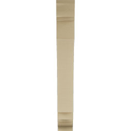 Ekena Millwork - BKTUR055X32X44IMP01RCPR - Timberthane Faux Wood Imperial Style Bracket, Traditional Ends, 5 1/2"W x 32"D x 44"H, Primed Tan