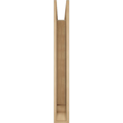 Ekena Millwork - BKTUR055X32X44IMP01RCPR - Timberthane Faux Wood Imperial Style Bracket, Traditional Ends, 5 1/2"W x 32"D x 44"H, Primed Tan