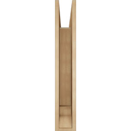 Ekena Millwork - BKTUR055X34X34IMP01RCPR - Timberthane Faux Wood Imperial Style Bracket, Traditional Ends, 5 1/2"W x 34"D x 34"H, Primed Tan