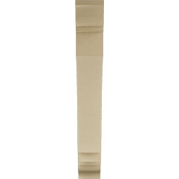 Ekena Millwork - BKTUR055X34X40IMP01RCPR - Timberthane Faux Wood Imperial Style Bracket, Traditional Ends, 5 1/2"W x 34"D x 40"H, Primed Tan