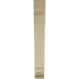 Ekena Millwork - BKTUR055X34X42IMP01RCPR - Timberthane Faux Wood Imperial Style Bracket, Traditional Ends, 5 1/2"W x 34"D x 42"H, Primed Tan