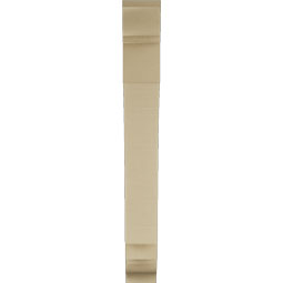 Ekena Millwork - BKTUR055X34X46IMP01RCPR - Timberthane Faux Wood Imperial Style Bracket, Traditional Ends, 5 1/2"W x 34"D x 46"H, Primed Tan