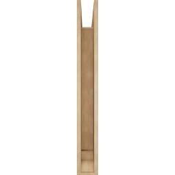 Ekena Millwork - BKTUR055X34X46IMP01RCPR - Timberthane Faux Wood Imperial Style Bracket, Traditional Ends, 5 1/2"W x 34"D x 46"H, Primed Tan