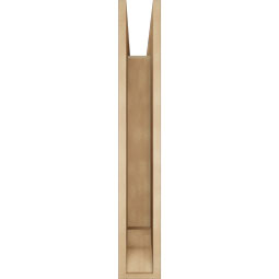 Ekena Millwork - BKTUR055X36X36IMP01RCPR - Timberthane Faux Wood Imperial Style Bracket, Traditional Ends, 5 1/2"W x 36"D x 36"H, Primed Tan