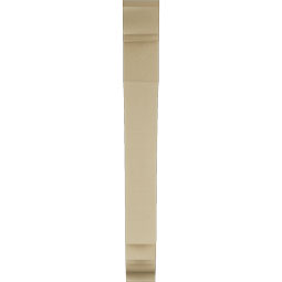 Ekena Millwork - BKTUR055X36X48IMP01RCPR - Timberthane Faux Wood Imperial Style Bracket, Traditional Ends, 5 1/2"W x 36"D x 48"H, Primed Tan