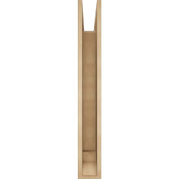 Ekena Millwork - BKTUR055X38X42IMP01RCPR - Timberthane Faux Wood Imperial Style Bracket, Traditional Ends, 5 1/2"W x 38"D x 42"H, Primed Tan