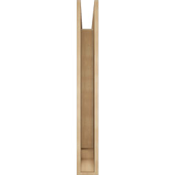 Ekena Millwork - BKTUR055X38X44IMP01RCPR - Timberthane Faux Wood Imperial Style Bracket, Traditional Ends, 5 1/2"W x 38"D x 44"H, Primed Tan