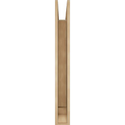 Ekena Millwork - BKTUR055X38X46IMP01RCPR - Timberthane Faux Wood Imperial Style Bracket, Traditional Ends, 5 1/2"W x 38"D x 46"H, Primed Tan