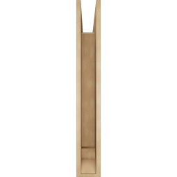 Ekena Millwork - BKTUR055X40X40IMP01RCPR - Timberthane Faux Wood Imperial Style Bracket, Traditional Ends, 5 1/2"W x 40"D x 40"H, Primed Tan