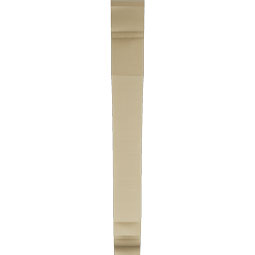 Ekena Millwork - BKTUR055X40X48IMP01RCPR - Timberthane Faux Wood Imperial Style Bracket, Traditional Ends, 5 1/2"W x 40"D x 48"H, Primed Tan