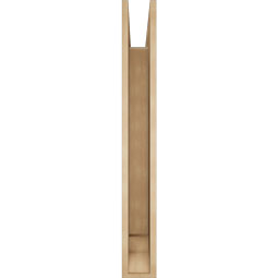 Ekena Millwork - BKTUR055X44X44IMP01RCPR - Timberthane Faux Wood Imperial Style Bracket, Traditional Ends, 5 1/2"W x 44"D x 44"H, Primed Tan