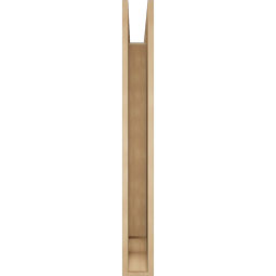 Ekena Millwork - BKTUR055X44X48IMP01RCPR - Timberthane Faux Wood Imperial Style Bracket, Traditional Ends, 5 1/2"W x 44"D x 48"H, Primed Tan