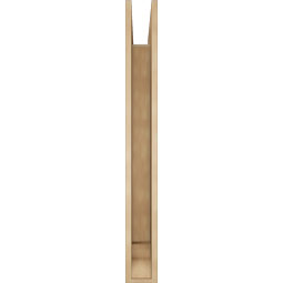 Ekena Millwork - BKTUR055X48X48IMP01RCPR - Timberthane Faux Wood Imperial Style Bracket, Traditional Ends, 5 1/2"W x 48"D x 48"H, Primed Tan