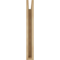 Ekena Millwork - BKTUR035X16X28IMP05RCPR - Timberthane Faux Wood Imperial Style Bracket, Block Ends, 3 1/2"W x 16"D x 28"H, Primed Tan