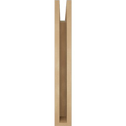 Ekena Millwork - BKTUR035X18X26IMP05RCPR - Timberthane Faux Wood Imperial Style Bracket, Block Ends, 3 1/2"W x 18"D x 26"H, Primed Tan
