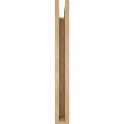 Ekena Millwork - BKTUR035X18X30IMP05RCPR - Timberthane Faux Wood Imperial Style Bracket, Block Ends, 3 1/2"W x 18"D x 30"H, Primed Tan