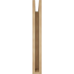 Ekena Millwork - BKTUR035X20X28IMP05RCPR - Timberthane Faux Wood Imperial Style Bracket, Block Ends, 3 1/2"W x 20"D x 28"H, Primed Tan