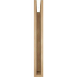Ekena Millwork - BKTUR035X24X28IMP05RCPR - Timberthane Faux Wood Imperial Style Bracket, Block Ends, 3 1/2"W x 24"D x 28"H, Primed Tan