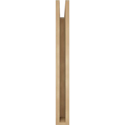 Ekena Millwork - BKTUR035X24X32IMP05RCPR - Timberthane Faux Wood Imperial Style Bracket, Block Ends, 3 1/2"W x 24"D x 32"H, Primed Tan