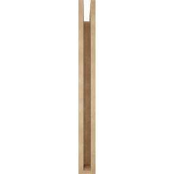 Ekena Millwork - BKTUR035X24X36IMP05RCPR - Timberthane Faux Wood Imperial Style Bracket, Block Ends, 3 1/2"W x 24"D x 36"H, Primed Tan
