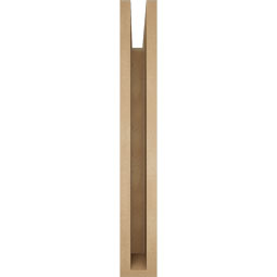 Ekena Millwork - BKTUR035X26X26IMP05RCPR - Timberthane Faux Wood Imperial Style Bracket, Block Ends, 3 1/2"W x 26"D x 26"H, Primed Tan