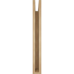 Ekena Millwork - BKTUR035X26X30IMP05RCPR - Timberthane Faux Wood Imperial Style Bracket, Block Ends, 3 1/2"W x 26"D x 30"H, Primed Tan