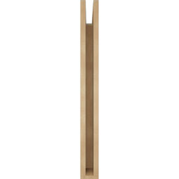 Ekena Millwork - BKTUR035X26X34IMP05RCPR - Timberthane Faux Wood Imperial Style Bracket, Block Ends, 3 1/2"W x 26"D x 34"H, Primed Tan
