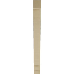 Ekena Millwork - BKTUR035X26X38IMP05RCPR - Timberthane Faux Wood Imperial Style Bracket, Block Ends, 3 1/2"W x 26"D x 38"H, Primed Tan