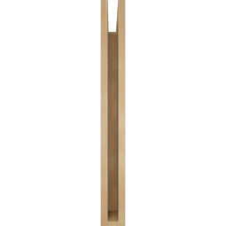 Ekena Millwork - BKTUR035X28X32IMP05RCPR - Timberthane Faux Wood Imperial Style Bracket, Block Ends, 3 1/2"W x 28"D x 32"H, Primed Tan