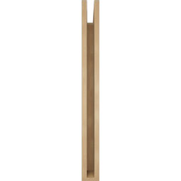 Ekena Millwork - BKTUR035X28X36IMP05RCPR - Timberthane Faux Wood Imperial Style Bracket, Block Ends, 3 1/2"W x 28"D x 36"H, Primed Tan