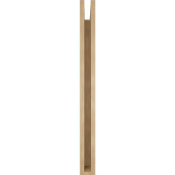 Ekena Millwork - BKTUR035X28X40IMP05RCPR - Timberthane Faux Wood Imperial Style Bracket, Block Ends, 3 1/2"W x 28"D x 40"H, Primed Tan
