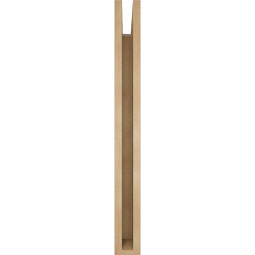 Ekena Millwork - BKTUR035X30X34IMP05RCPR - Timberthane Faux Wood Imperial Style Bracket, Block Ends, 3 1/2"W x 30"D x 34"H, Primed Tan