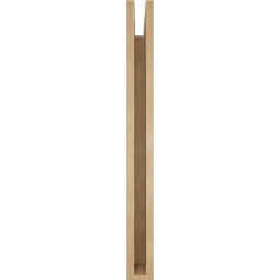 Ekena Millwork - BKTUR035X30X36IMP05RCPR - Timberthane Faux Wood Imperial Style Bracket, Block Ends, 3 1/2"W x 30"D x 36"H, Primed Tan